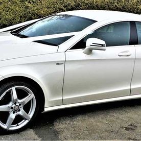 Mercedes CLS AMG in Pearlescent Candy White